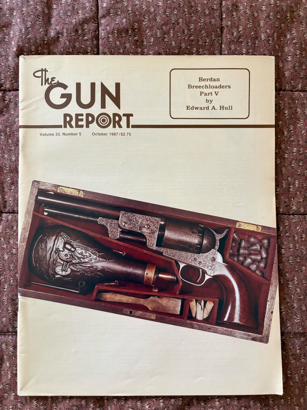 Vintage The Gun Report Magazine Vol 33 No 5 Oct 1987 Berdan Breechloaders Pt V